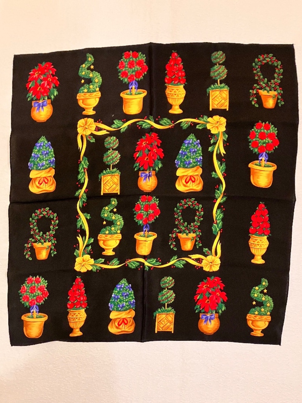 Vintage, 20" silk scarf, Talbots